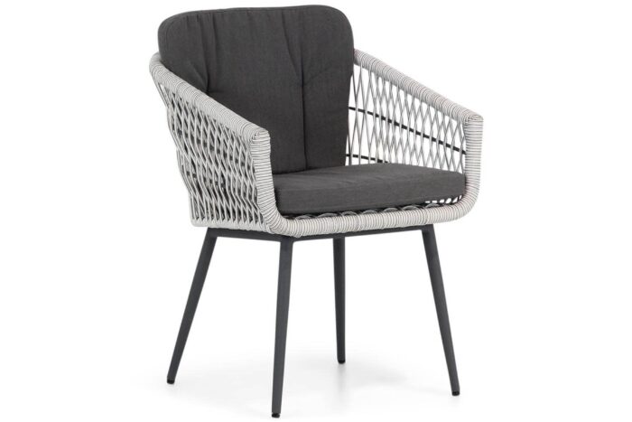 Lifestyle Western dining tuinstoel white wash – Wit