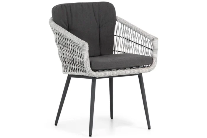 Lifestyle Western dining tuinstoel white wash - Wit