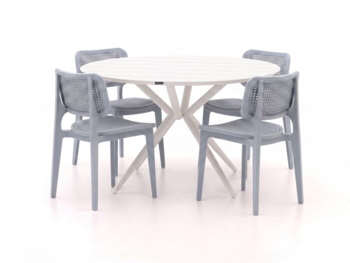 Forza Furniture Forza Xitta/Sora ø127cm dining tuinset 5-delig Laagste prijsgarantie!