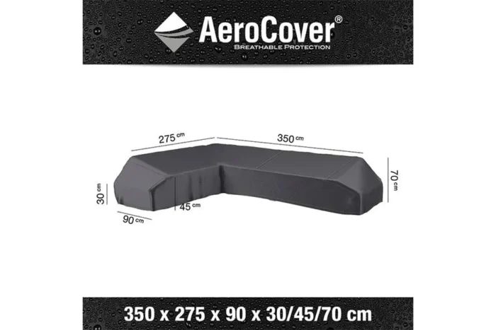 Platinum AeroCover | Loungesethoes 350 x 275 x 90 x 30-45-70(h) | L-Platform Links