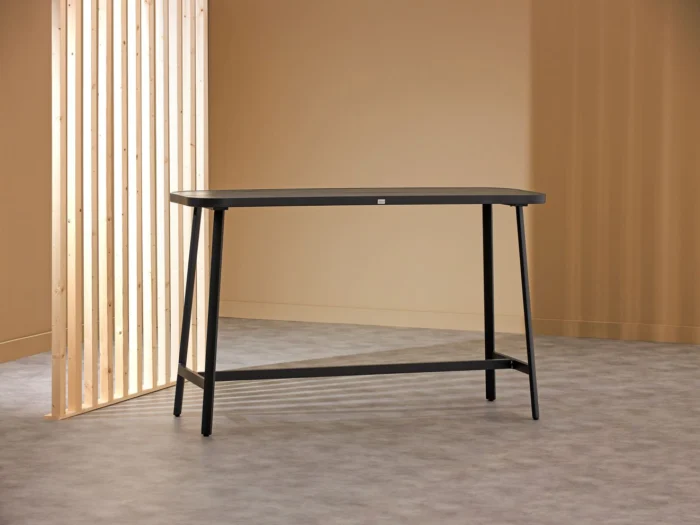 Bellagio tuinmeubelen Cino bartafel 175x58x105cm - Zwart