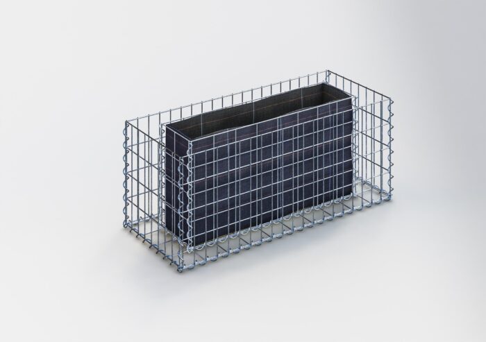 Gabiona Deutschland Rechthoekig verhoogd bed 100 cm x 40 cm x 40 cm (L x H x D), maaswijdte 5 x 10 cm, wanddikte 10 cm