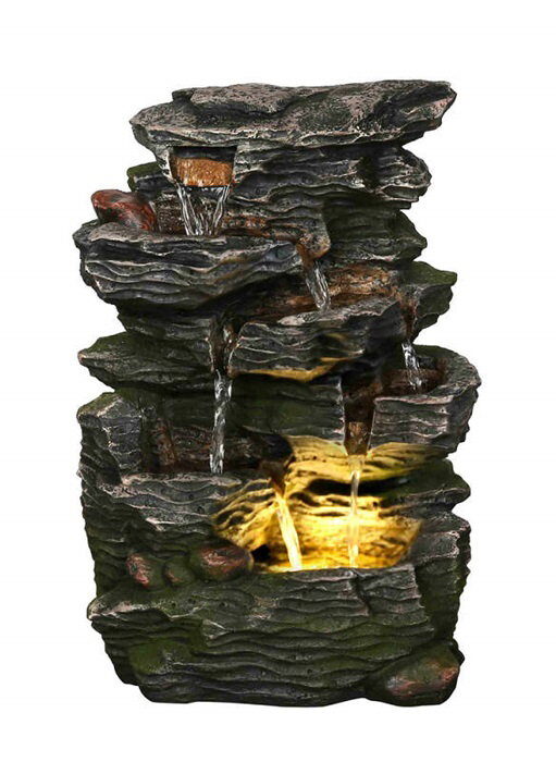 Stonelite Fontein laveyron l23,5b18h35,4 cm Stone-Lite – grijs