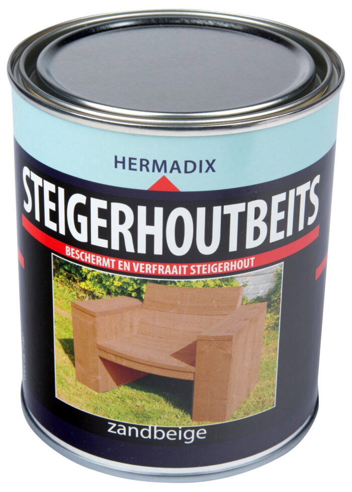 Hermadix Steigerhoutbeits zandbeige 750 ml – beige;hout