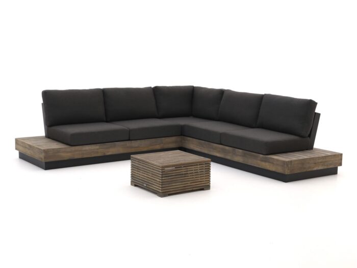 Bellagio tuinmeubelen Pilago/ROUGH-C hoek loungeset 4-delig – Bruin