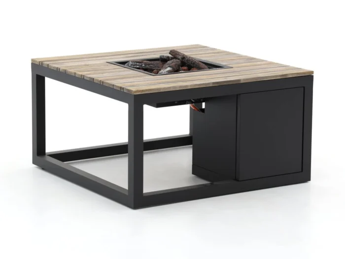 Cosiraw lounge vuurtafel 100x100x55cm - Grijs