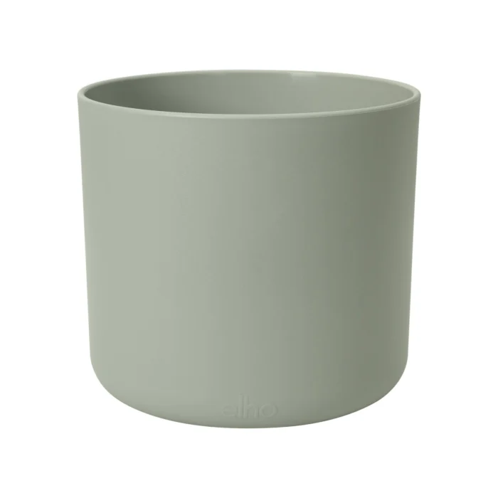 Elho B.for soft rond 14 cm steengroen bloempot - groen