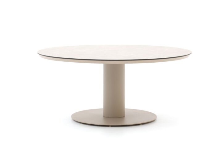 Tierra Outdoor Moreno low dining tuintafel ø 150cm (h: 68cm) Laagste prijsgarantie! – Taupe