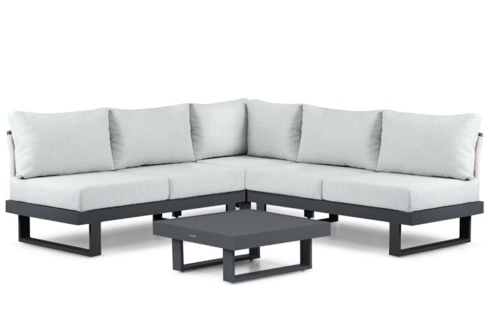 Lifestyle Garden Furniture Lorenzo hoek loungeset 4-delig – Grijs-antraciet