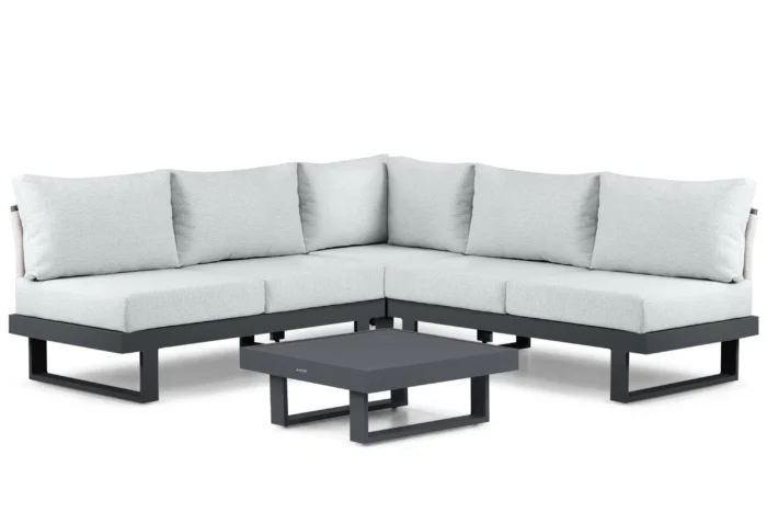 Lifestyle Garden Furniture Lorenzo hoek loungeset 4-delig - Grijs-antraciet