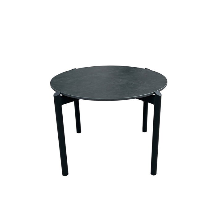 Oosterik home Castle Rock lounge tafel midnight grey dia. 67 cm – grijs