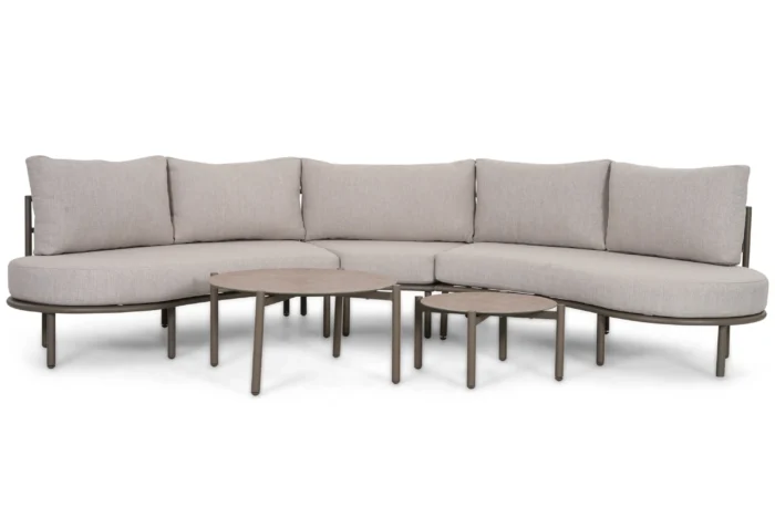 Lifestyle Garden Furniture Perla organisch loungeset 5-delig - Taupe-naturel-bruin