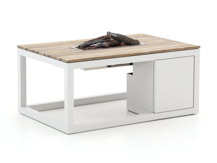 Cosiraw lounge vuurtafel 120x80x55cm Laagste prijsgarantie! – Wit