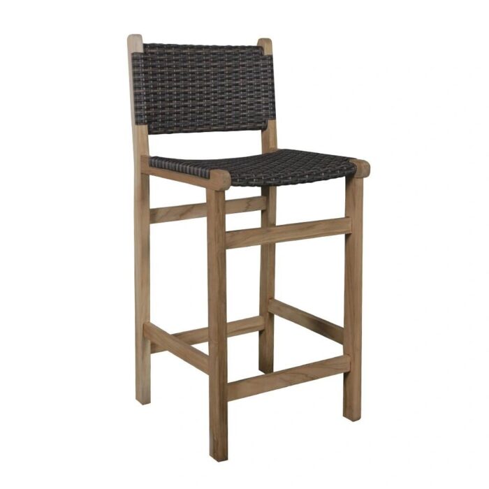 Buitengewoon de boet Barstoel Lois Teak – tweekleurig