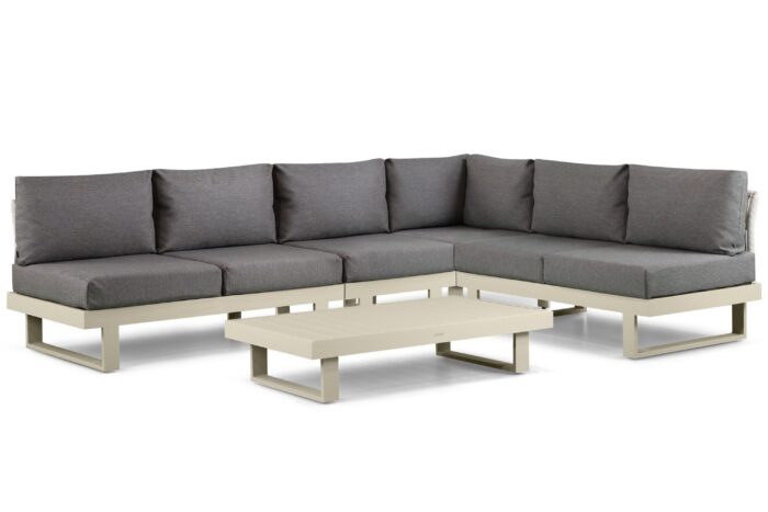 Lifestyle Garden Furniture Lorenzo hoek loungeset 5-delig – Taupe-naturel-bruin