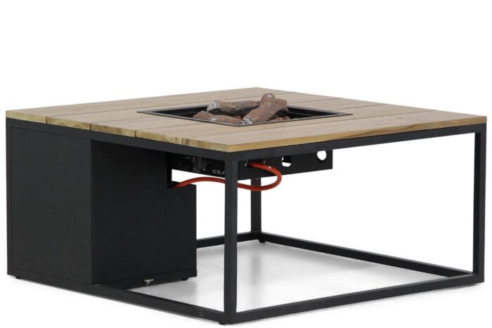 Cosiloft lounge vuurtafel 100 x 100 cm Antracite – Grijs-antraciet