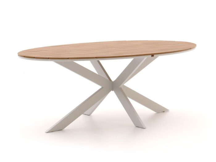 Bellagio tuinmeubelen Bellagio Fidenza dining tuintafel ovaal 220x115cm Laagste prijsgarantie! – Wit
