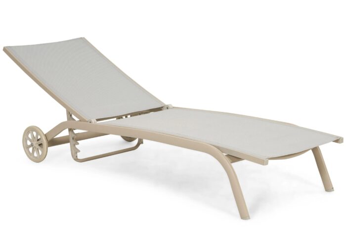 Domani Furniture Bellorio ligbed verstelbaar – Zand/Beige