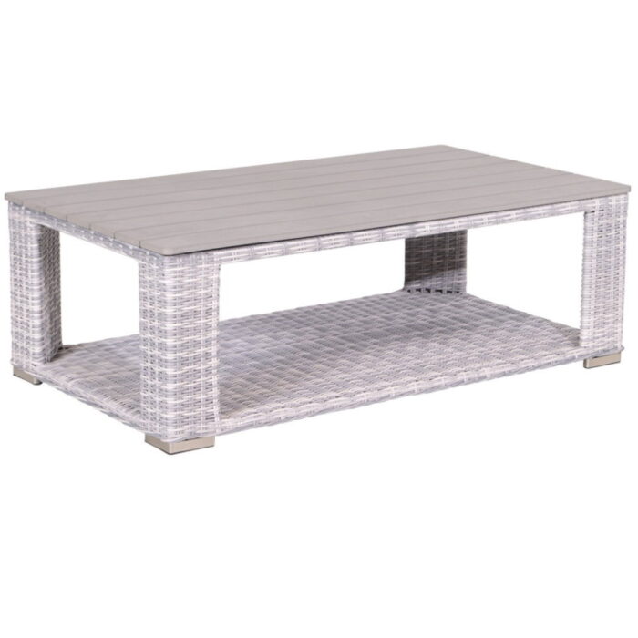 Garden impressions Tennessee lounge tafel 140×80 cloudy Grijs