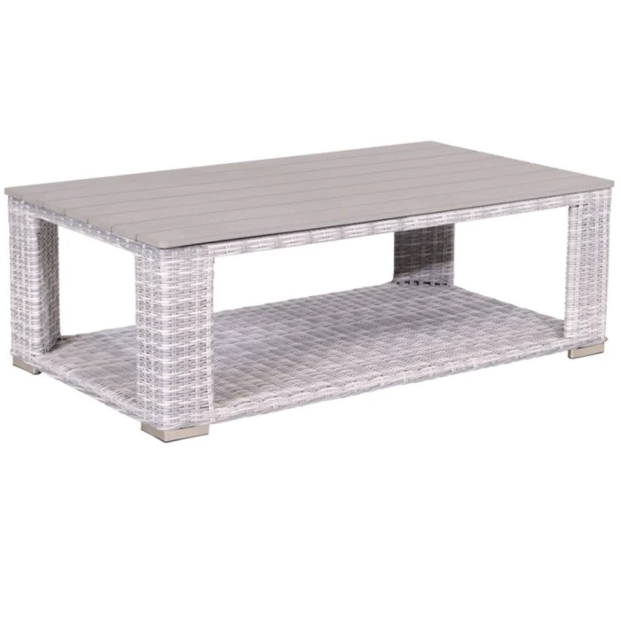 Garden impressions Tennessee lounge tafel 140x80 cloudy Grijs