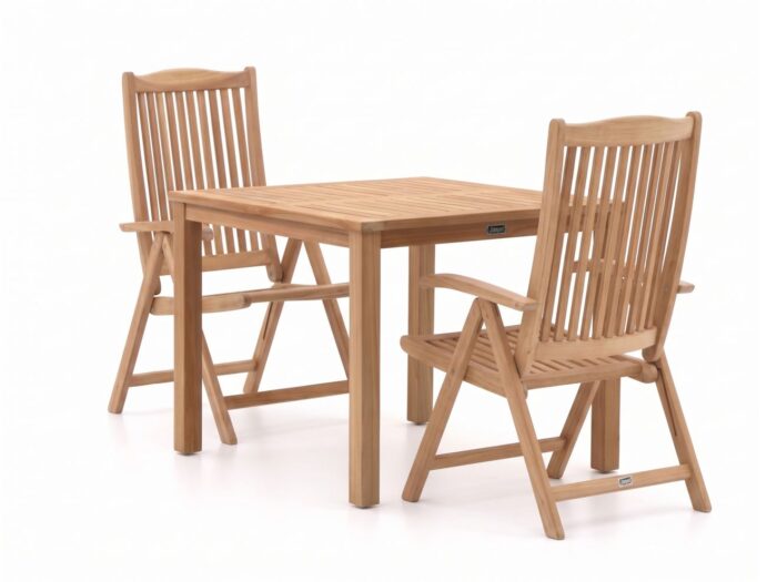 Sunyard Furniture Sunyard Veronica/Liverpool 90cm dining tuinset 3-delig verstelbaar Laagste prijsgarantie!