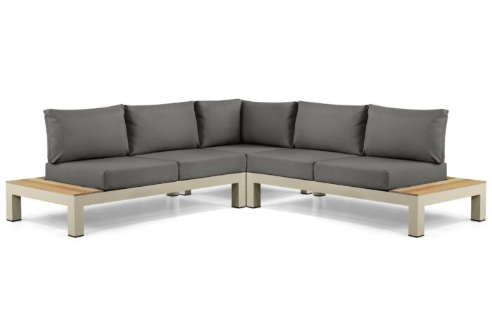 Lifestyle Garden Furniture Vittoria hoek loungeset 3-delig – Taupe-naturel-bruin