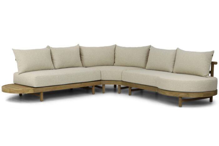 Santika Furniture Kayu hoek loungeset 3-delig – Old teak greywash