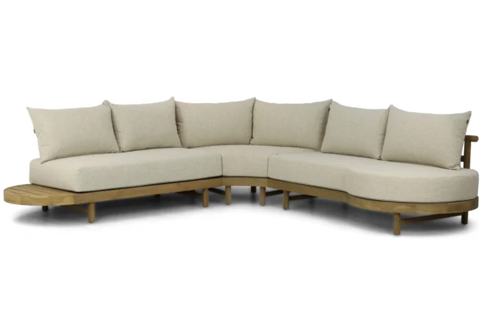 Santika Furniture Kayu hoek loungeset 3-delig - Old teak greywash