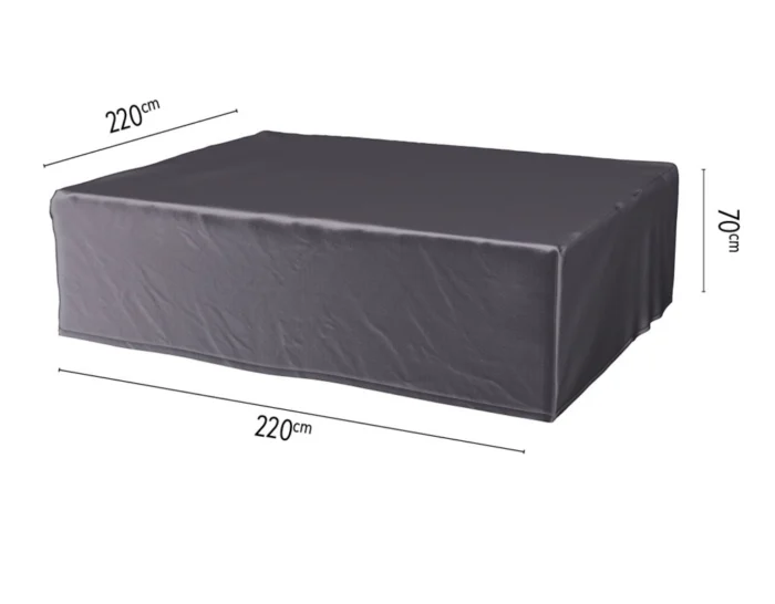 Aerocover Loungesethoes 220x220xH70 cm antraciet - zwart