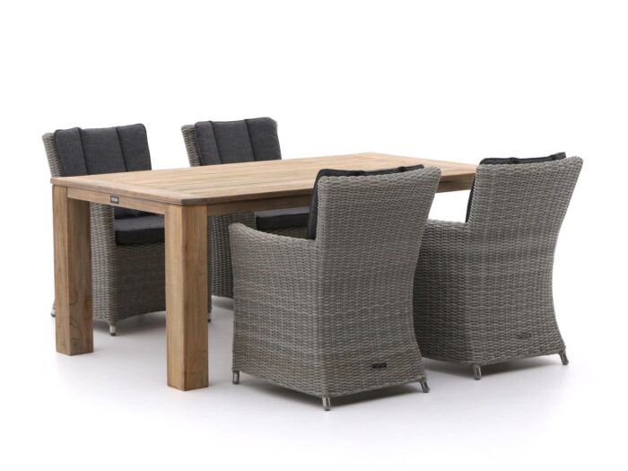 Intenso Furniture Intenso Adriano/ROUGH-X 180cm dining tuinset 5-delig Laagste prijsgarantie! – Bruin
