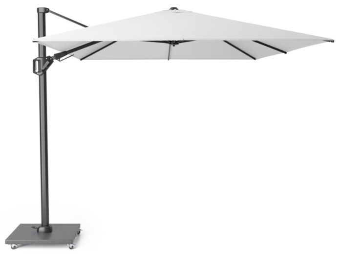 Platinum Challenger T2 350×260 cm wit zweefparasol zonwering – wit;zwart