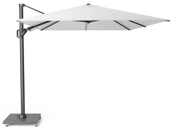 Platinum Challenger T2 350x260 cm wit zweefparasol zonwering - wit;zwart