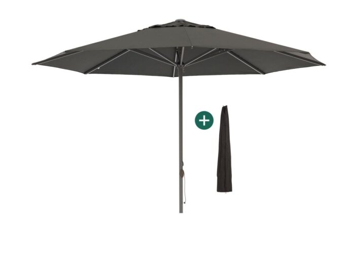 Shadowline Cuba parasol ø 400cm Laagste prijsgarantie! – Zwart