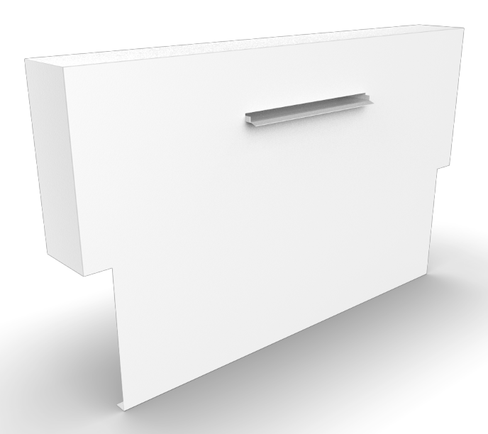 Geroba Cascadi Aluminium Watervalelement op vijver 3000 x 250 x 1200 mm – zwart