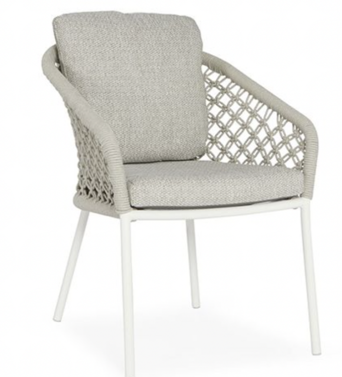 Suns Nappa Dining Tuinstoel MW Beige Grey tuinmeubel inclusief kussen – grijs