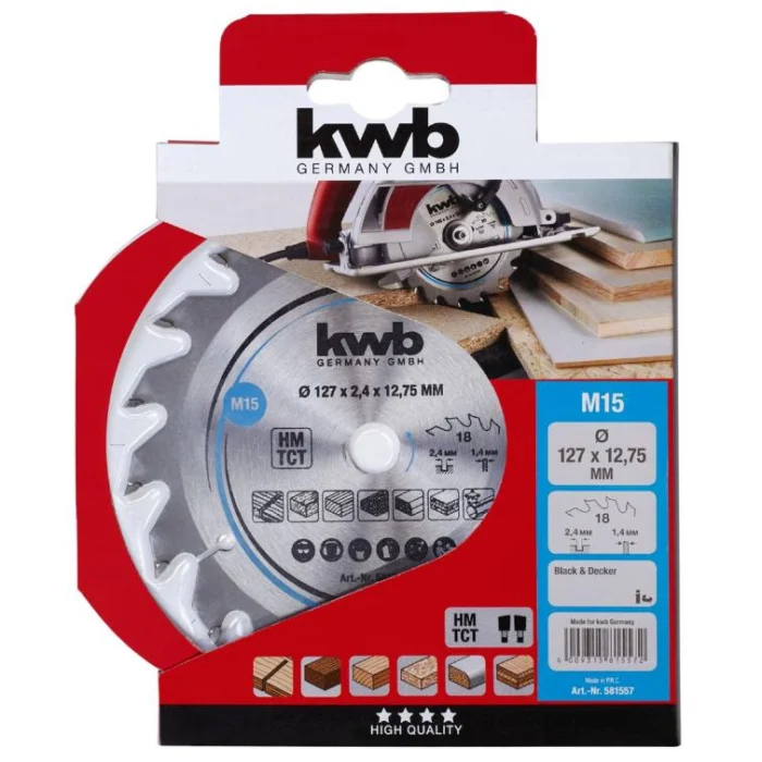 Kwb Cirkelzaagblad hm 127x12,75 15m