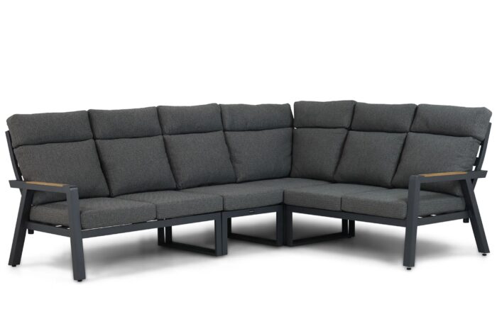 Lifestyle Garden Furniture Marseille hoek loungeset 4-delig – Grijs-antraciet