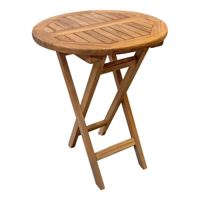 Buitengewoon de boet New Round Klaptafel Teak dia. 60x76 cm - bruin
