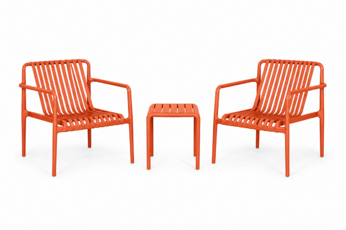 Domani Furniture Alba bistroset 3-delig – Oranje