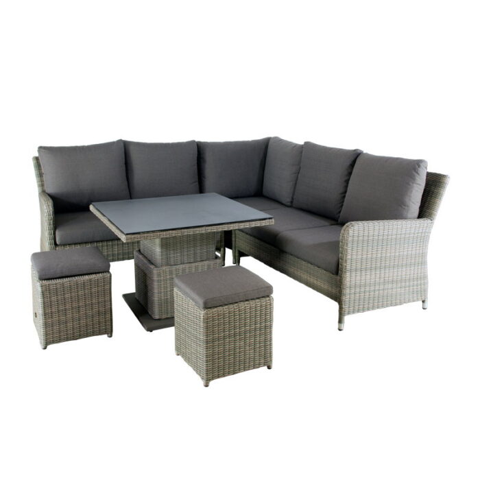 Oosterik home Loungeset Ridgecrest Chocolate Taupe – bruin
