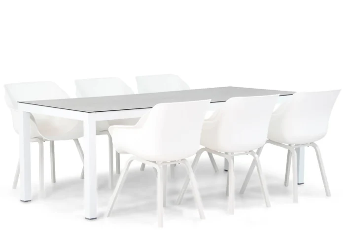 Hartman Sophie element/Margao 220 cm dining tuinset 7-delig - Wit