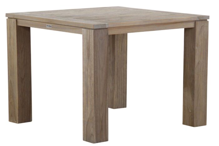 Garden Collections Brighton dining tuintafel 100 x 100 cm – Old teak greywash