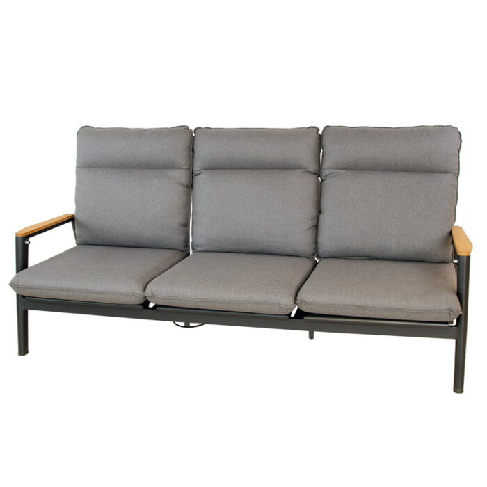 Oosterik home Merino lounge 3-zitsbank midnight grey – grijs