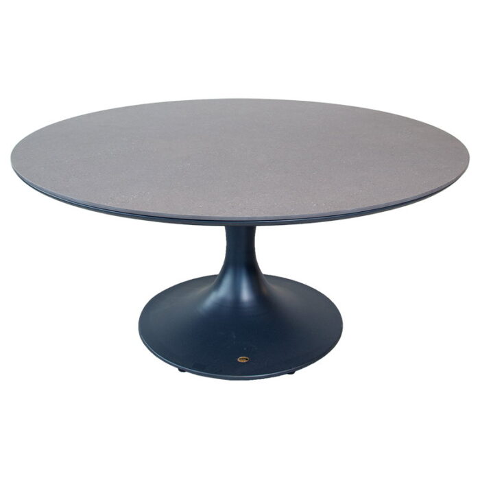 Oosterik home Bridgeport dining tafel midnight grey dia. 158 cm – grijs