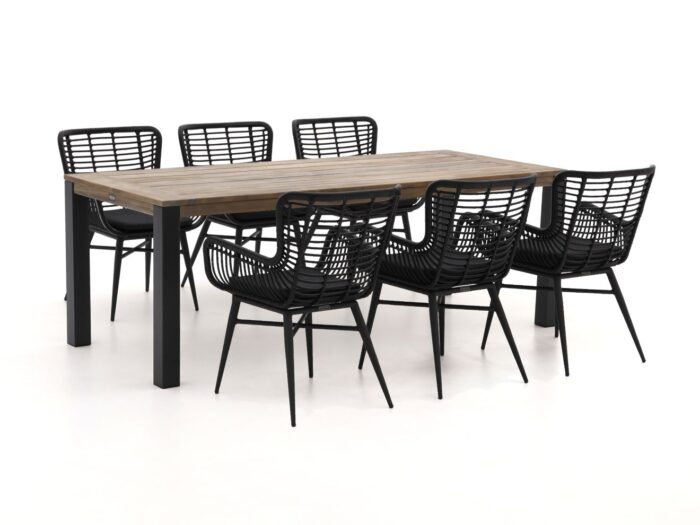 Intenso Furniture Intenso Asti/ROUGH-S 220cm dining tuinset 7-delig Laagste prijsgarantie! – Bruin