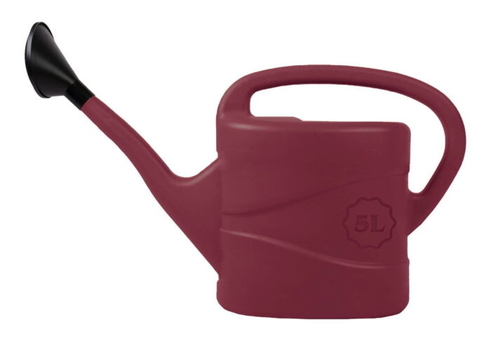 Talentools Gieter kunststof met broes wijnrood 5 liter Talen Tools