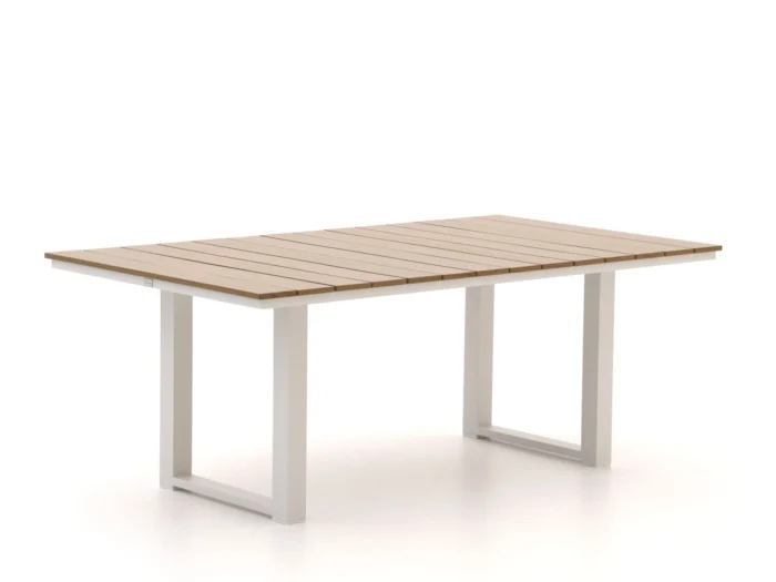 Bellagio tuinmeubelen Fidenza lounge/dining tuintafel 160x90x62cm - Wit