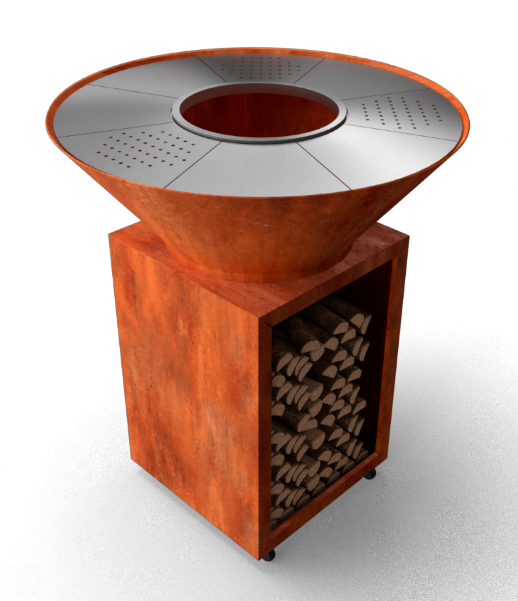 Geroba CookNFire Coni Grill Cortenstaal – bruin