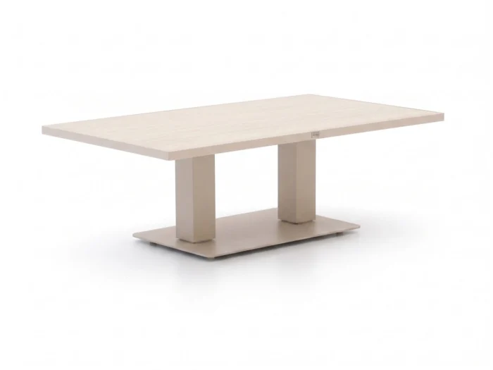 Bellagio tuinmeubelen Usini lounge/dining tuintafel 140x80x47/68cm verstelbaar - Taupe