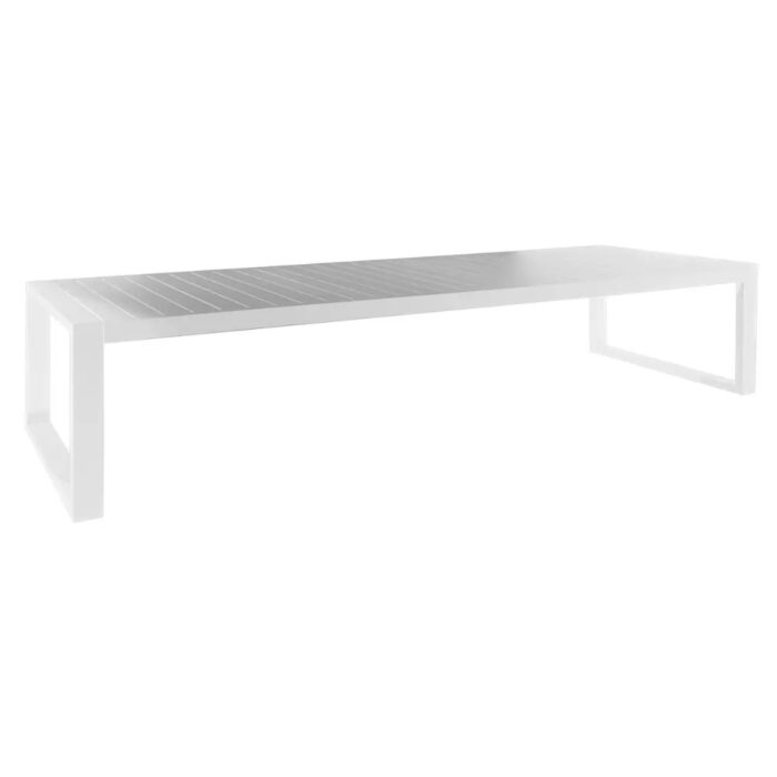Borek Vitoria tuintafel aluminium 400x100x75 cm wit